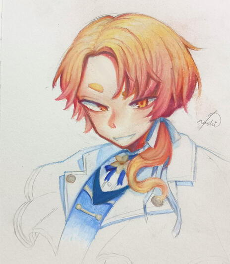 tsukasa tenma (chalk pencils)